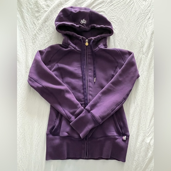 purple scuba tan zip up - Picture 2 of 2